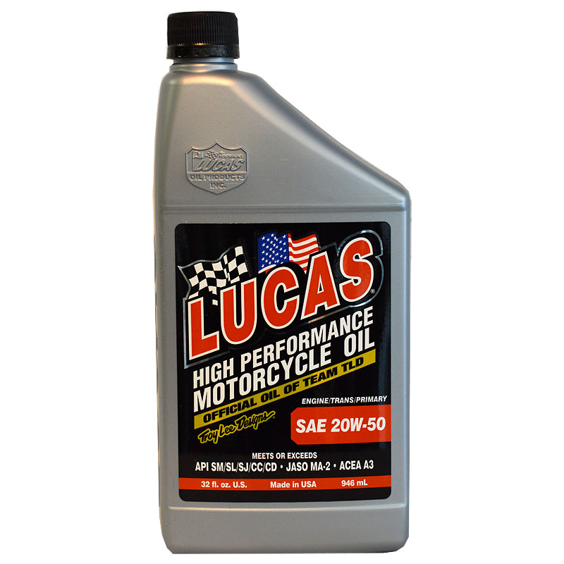 LUCAS HIGH PERFORMANCE MOTORCYCLE OILS SAE 20W-50